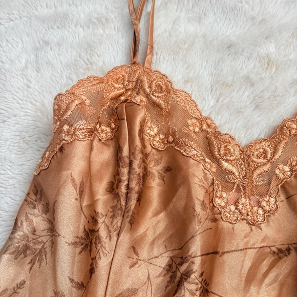 Victoria’s Secret Gold Satin Slip – Small | Boudoir Glam 90s Supermodel Lingerie - Picture 7 of 9